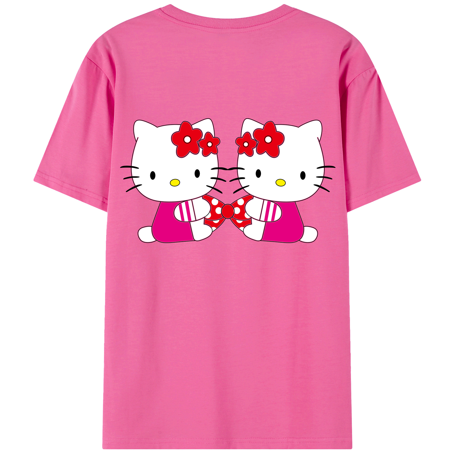 （画像用） Hello Kitty ハローキティ レディース半袖Tシャツ(バックプリント)